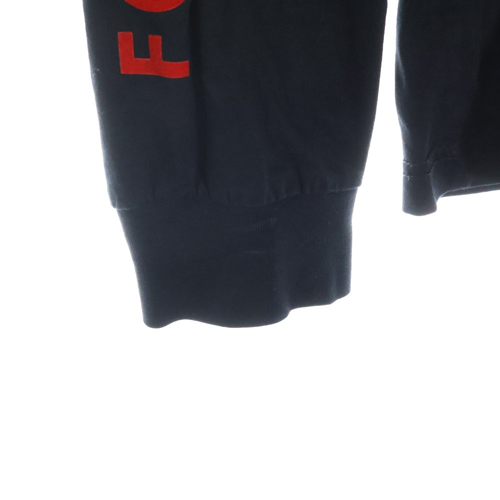DIESEL(ディーゼル) アームデザイン Dロゴ 長袖Tシャツ ロンT ブラック A11370
