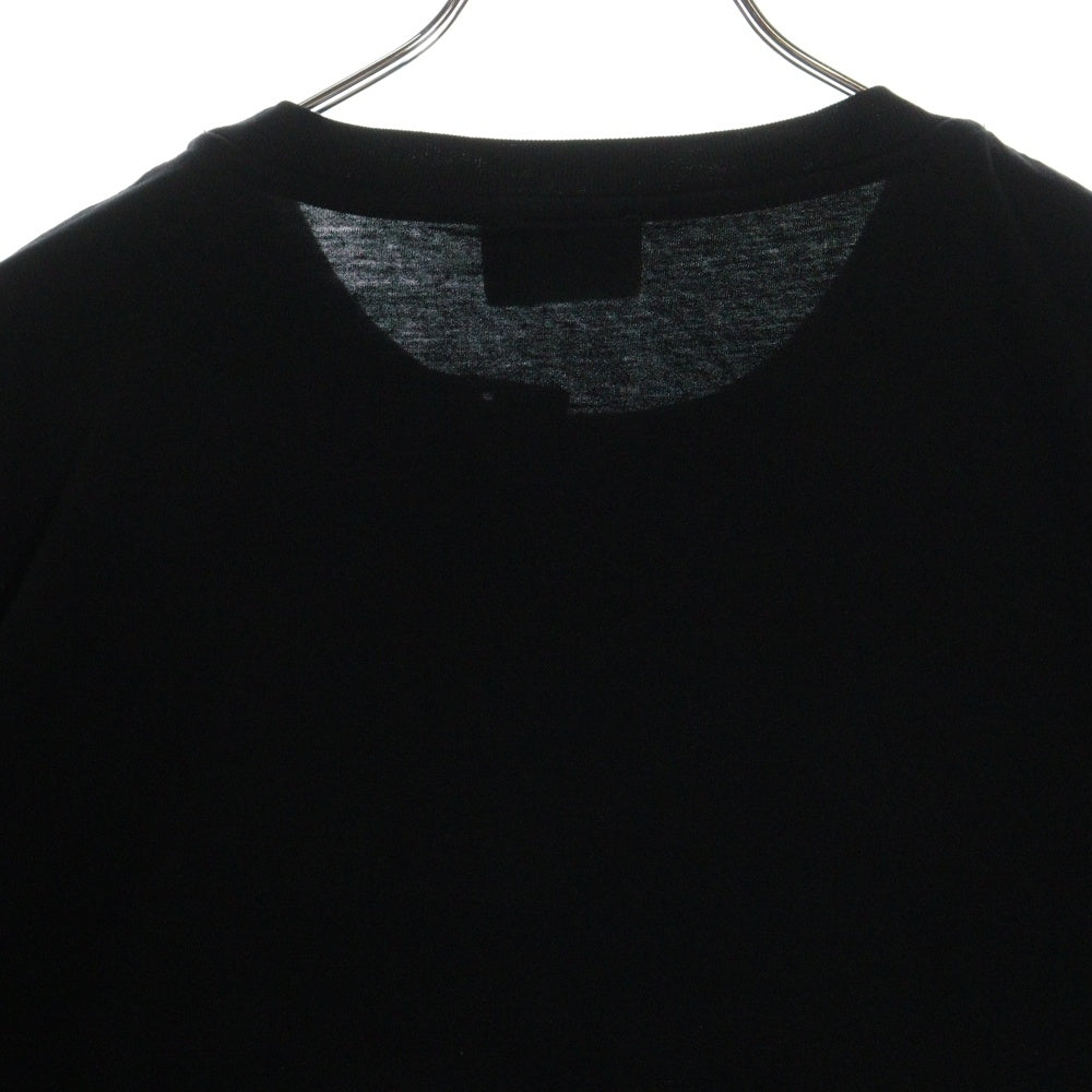 DIESEL(ディーゼル) T-DIEGOR-K75 ワッペンロゴ コットンクルーネックカットソー 半袖Tシャツ ブラック A12503 0GRAI