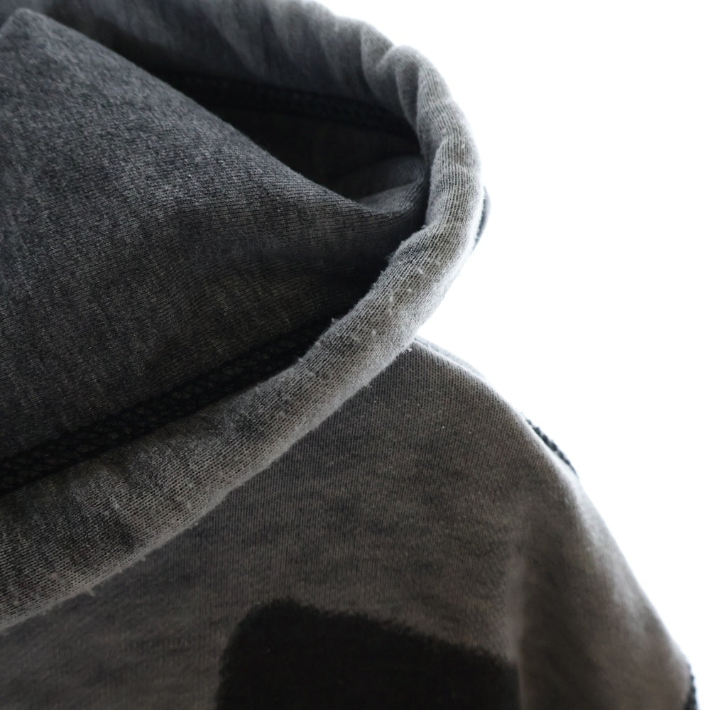 DIESEL(ディーゼル) S-GINN-HOOD-ZIP-L1 ロゴプリント ジップアップ スウェットパーカー フーディー グレー 0IJAT