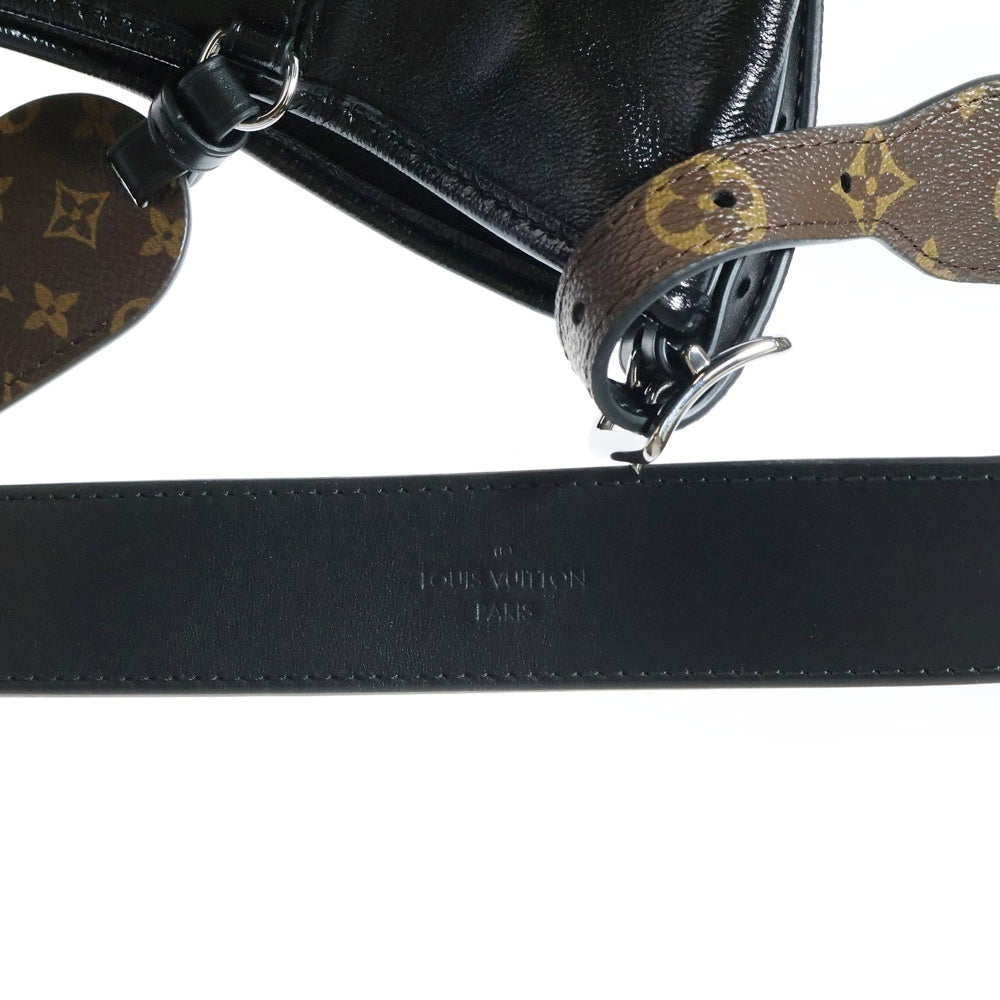 LOUIS VUITTON(ルイヴィトン) キャリーオール・バイブ MM トートバッグ ハンドバッグ ノワール ブラック×ブラウン シルバー金具 M25143