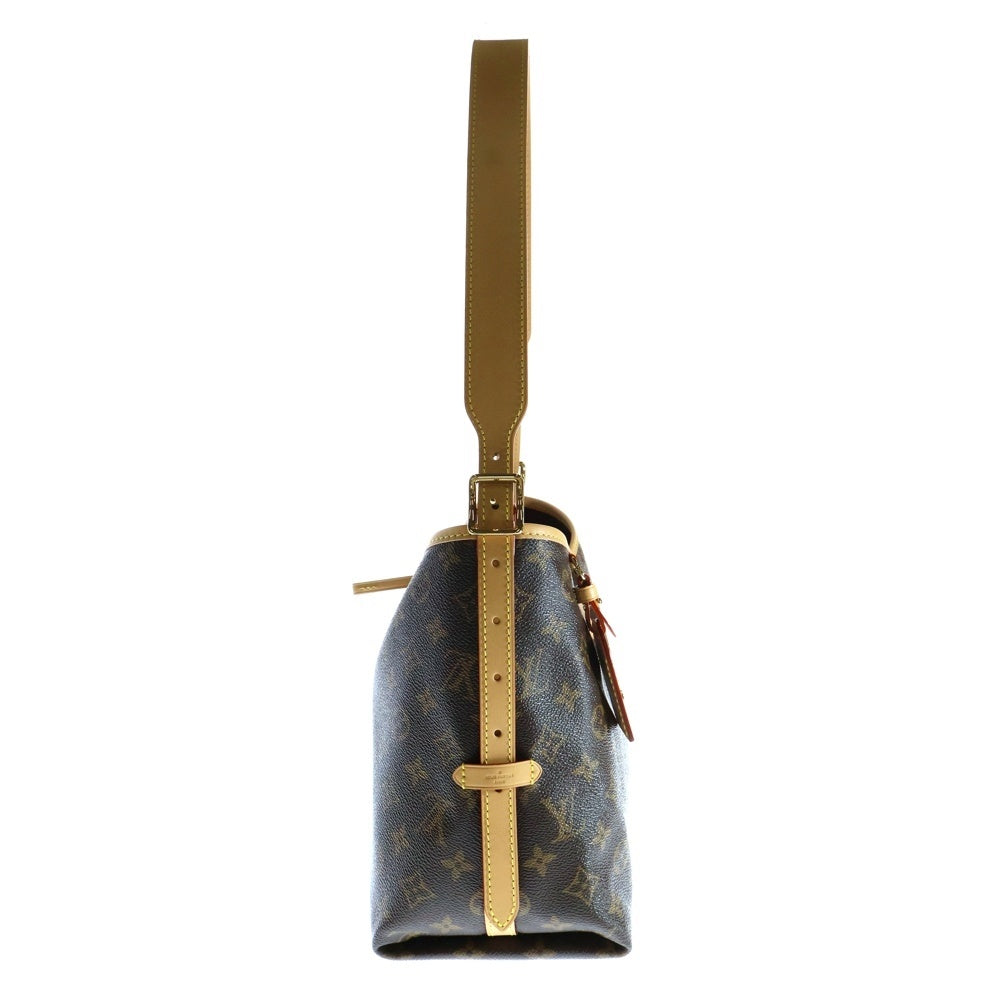LOUIS VUITTON(ルイヴィトン) モノグラム キャリーオールNM MM ワンショルダーバッグ ハンドバッグ トートバッグ ブラウン ゴールド金具 M46197