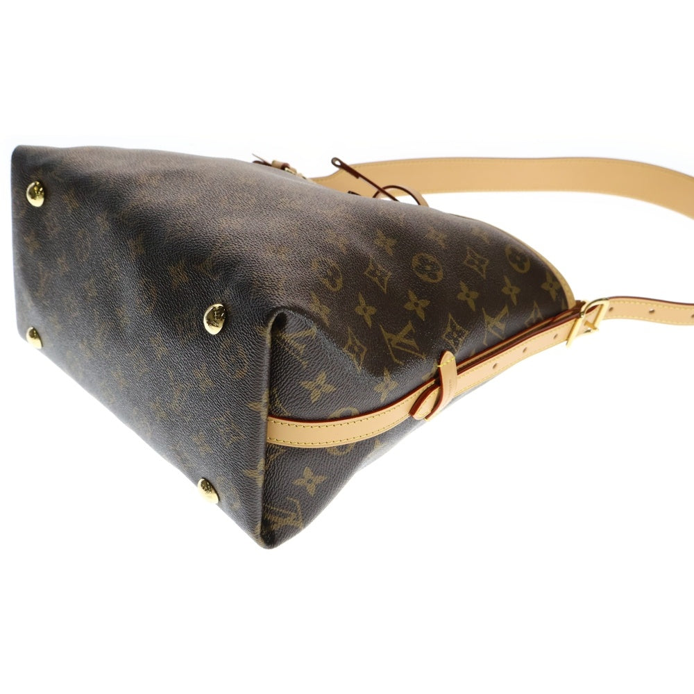 LOUIS VUITTON(ルイヴィトン) モノグラム キャリーオールNM MM ワンショルダーバッグ ハンドバッグ トートバッグ ブラウン ゴールド金具 M46197