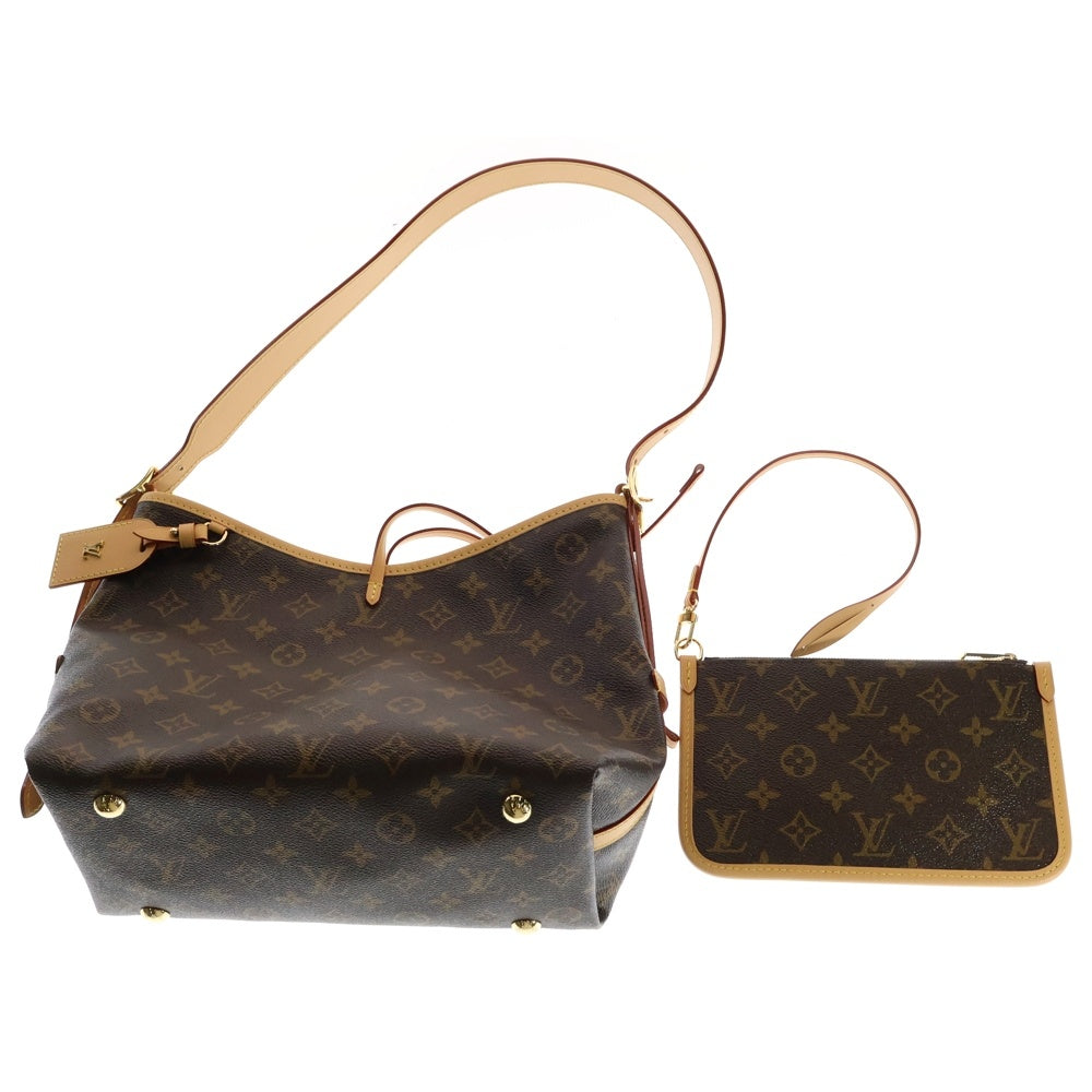 LOUIS VUITTON(ルイヴィトン) モノグラム キャリーオールNM MM ワンショルダーバッグ ハンドバッグ トートバッグ ブラウン ゴールド金具 M46197