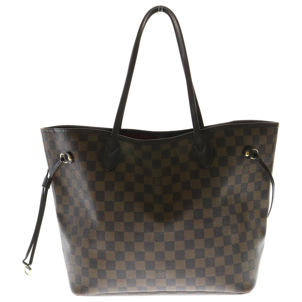 LOUIS VUITTON(ルイヴィトン) ダミエ ネヴァーフル トートバッグ ハンドバッグ ブラウン ゴールド金具 レザー×PVC N51105