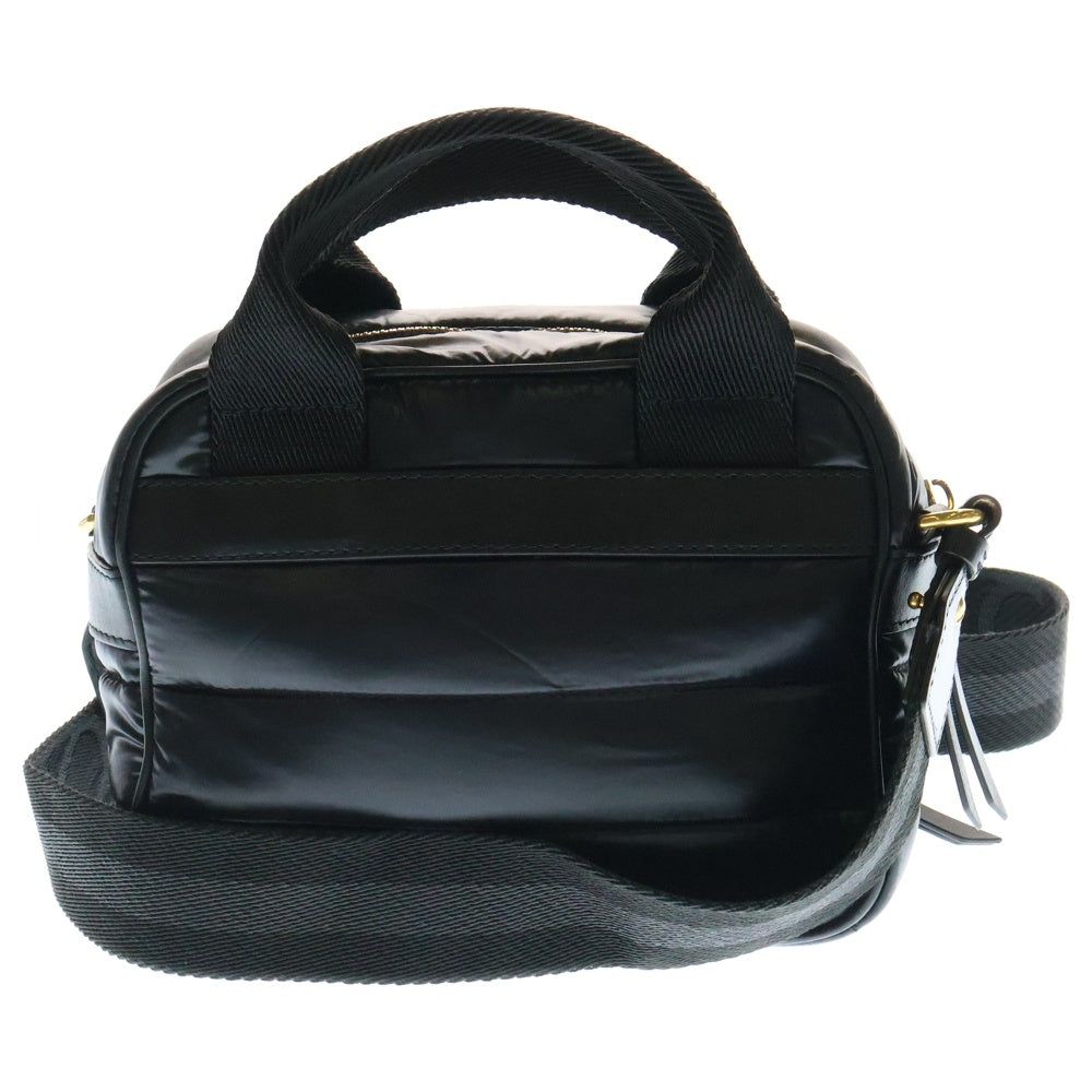 MONCLER(モンクレール) 2WAY ミニバッグ ハンドバッグ ショルダーバッグ ブラック ゴールド金具 ナイロン