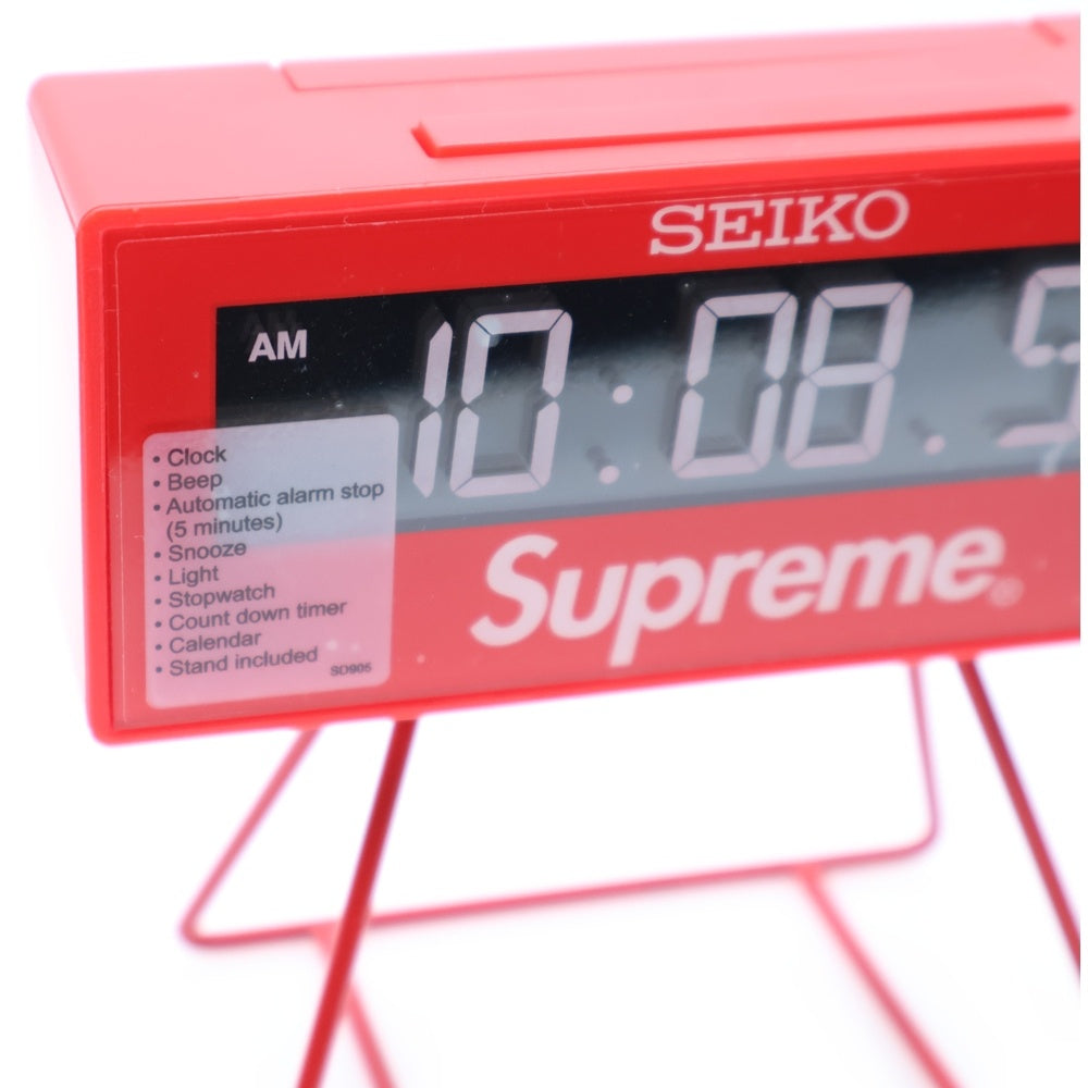 SEIKO(セイコー) 21SS ×SUPREME Marathon Clock シュプリーム マラソン クロック アラーム 目覚まし 置き時計 レッド