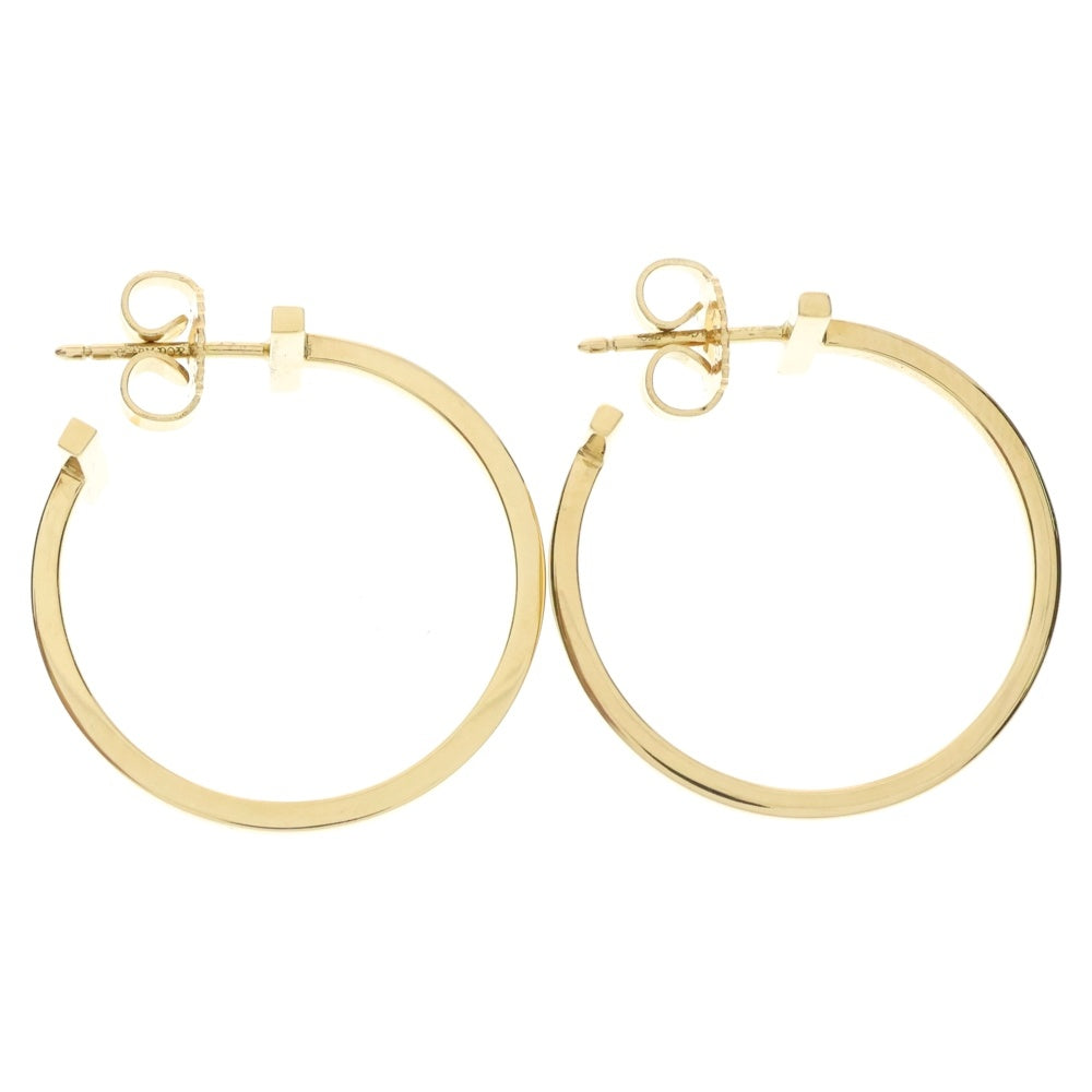 TIFFANY&Co(ティファニー) Tワイヤー フープピアス ミディアム Au750YG イエローゴールド ジュエリー アクセサリー