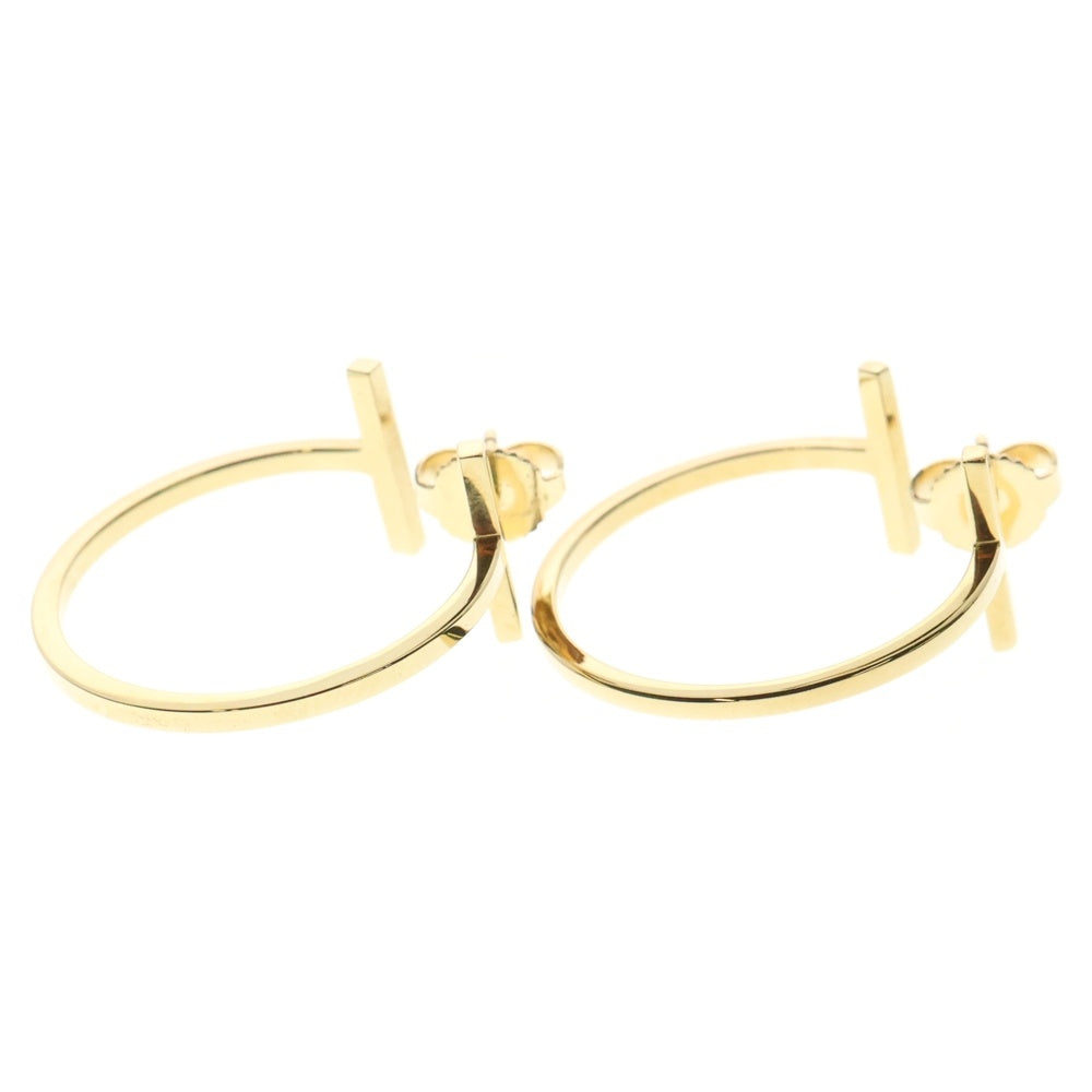 TIFFANY&Co(ティファニー) Tワイヤー フープピアス ミディアム Au750YG イエローゴールド ジュエリー アクセサリー
