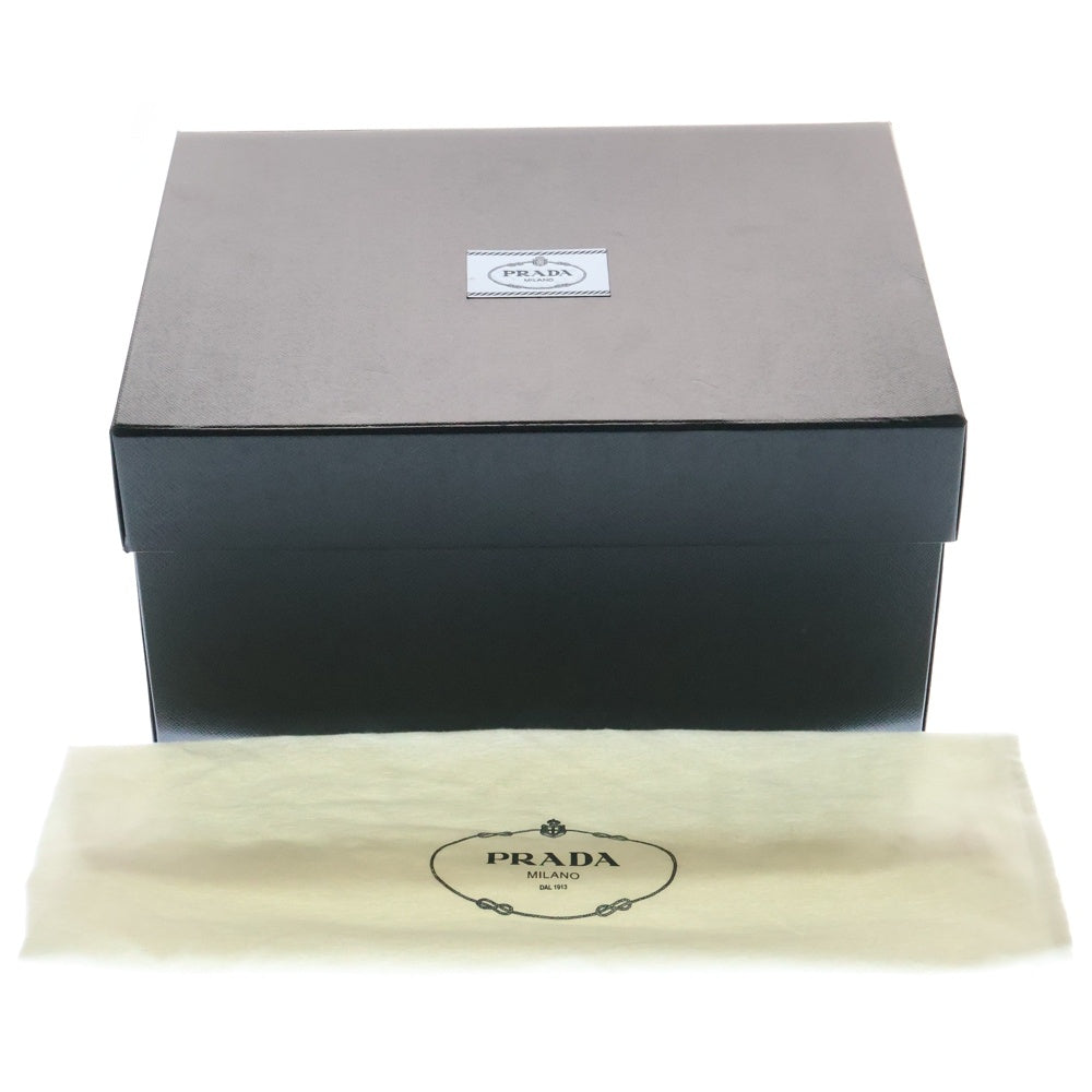 PRADA(プラダ) クロシェ トートバッグ ハンドバッグ ブラック ラフィア 1BG422