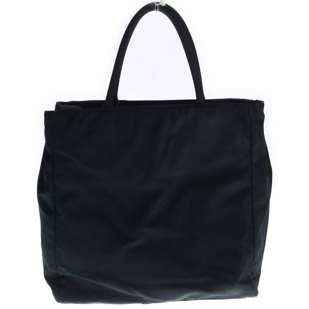 PRADA(プラダ) トートバッグ ハンドバッグ ミニバッグ ロゴ三角プレート ブラック シルバー金具 ナイロン