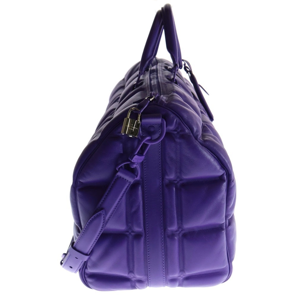 LOUIS VUITTON(ルイヴィトン) パフィダミエ キーポルバンドリエール50 2WAY レザーボストンバッグ ショルダーバッグ パープル M20922