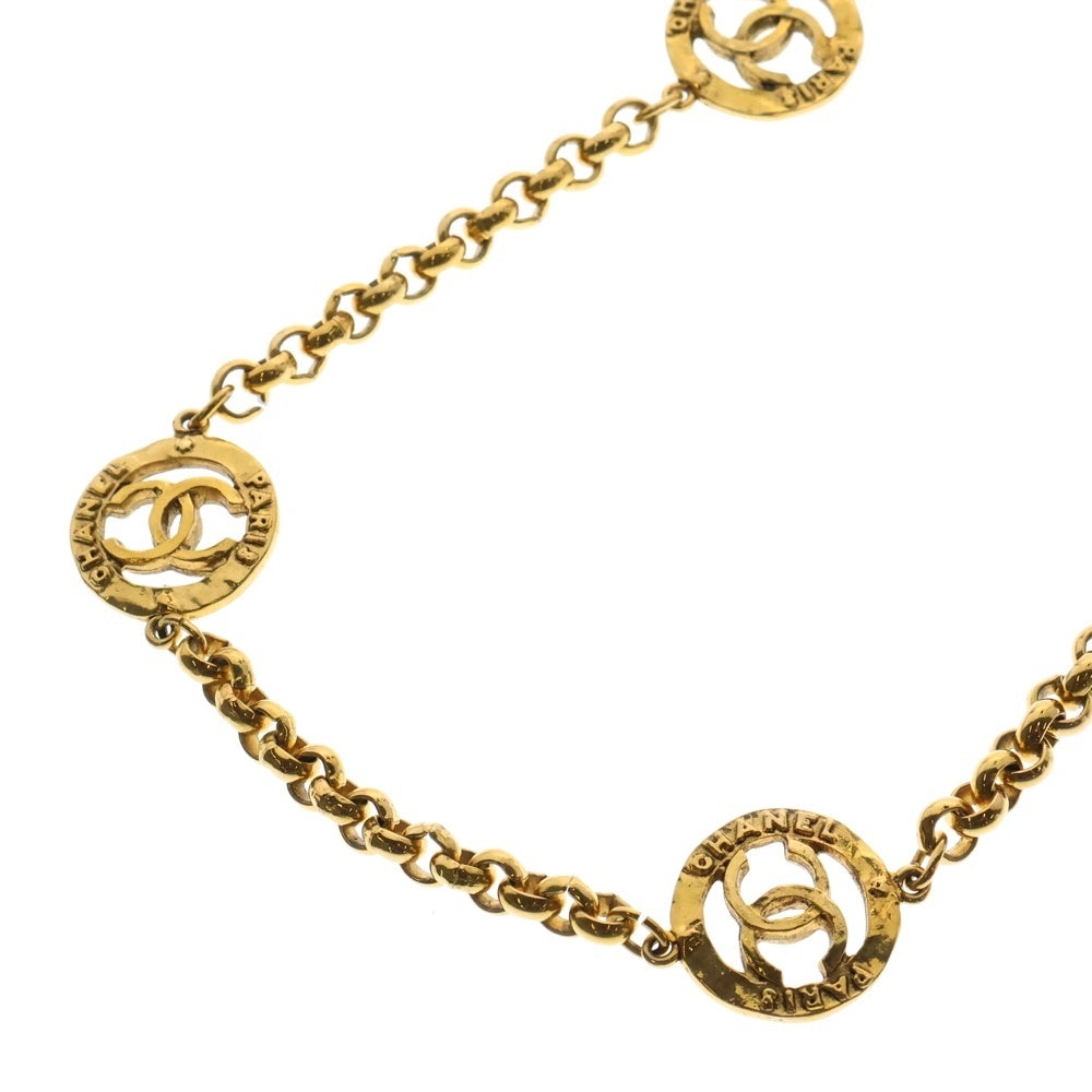 CHANEL(シャネル) ココマーク ネックレス ペンダント チェーン ゴールド GP 28