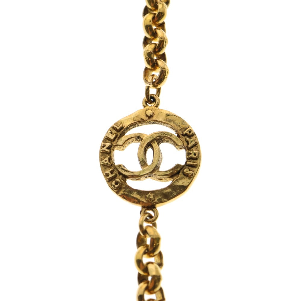 CHANEL(シャネル) ココマーク ネックレス ペンダント チェーン ゴールド GP 28