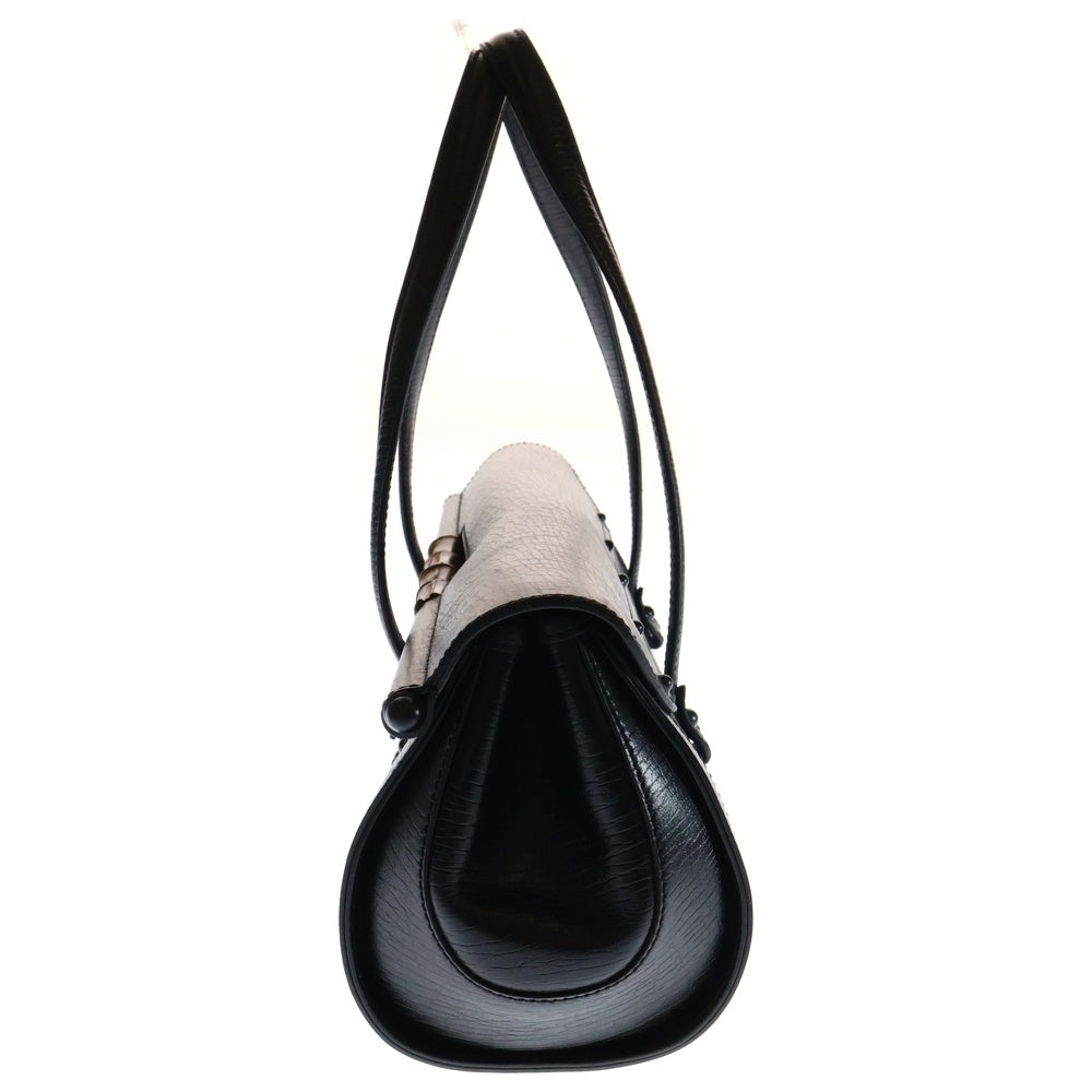 GUCCI(グッチ) バンブー ハンドバッグ ボストンバッグ ブラック キャンバス×レザー 111715