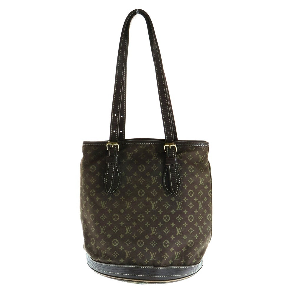 LOUIS VUITTON(ルイヴィトン) ミニ ラン バケットPM モノグラム キャンバス レザー ハンド バッグ ゴールド金具 ブラウン M95226