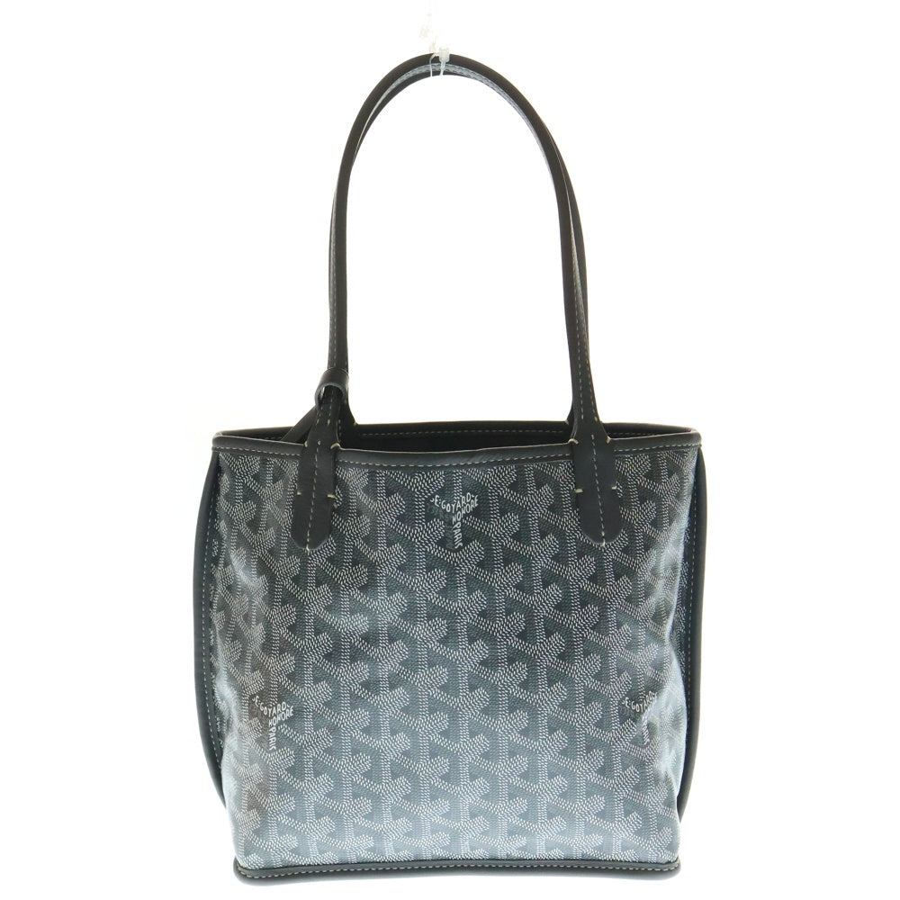 GOYARD(ゴヤール) ANJOU MINI アンジュ ミニ ポーチ付レザーハンドバッグ グレー レディース