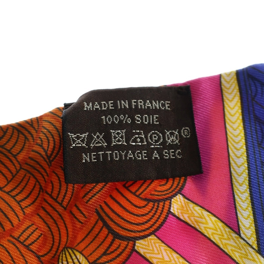 HERMES(エルメス) ツイリー Zouaves et Dragons ズアヴとドラゴン マルチカラー シルク スカーフ レディース