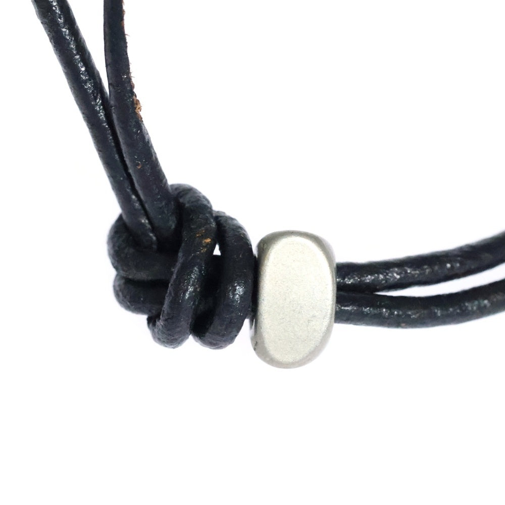 BVLGARI(ブルガリ) キーリング ネックレス ペンダント シルバー レザー SV925 15g