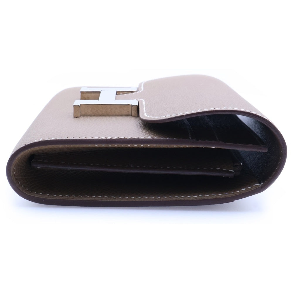 HERMES(エルメス) コンスタンス コンパクト ウォレット 財布 エプソン SV金具 エトゥープ