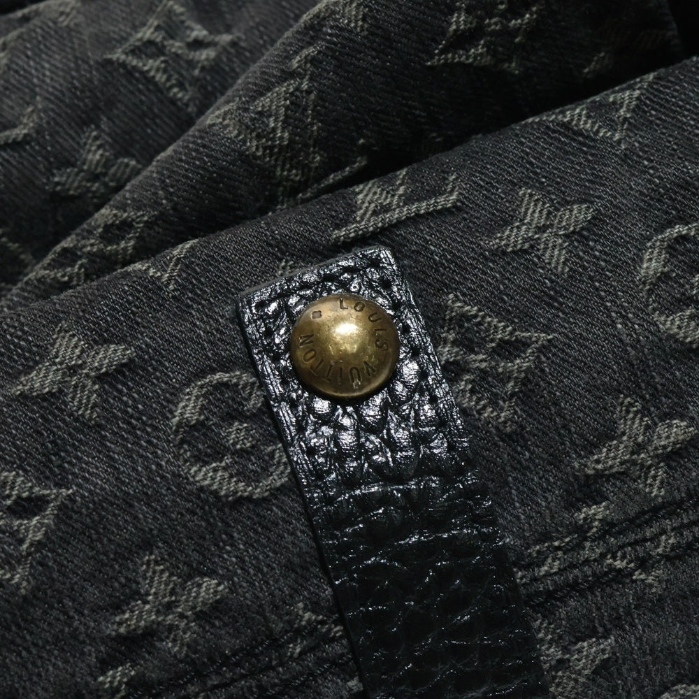 LOUIS VUITTON(ルイヴィトン) モノグラムデニム ネオカヴィGM ノワール 2WAY レザー切替ハンドバッグ ショルダーバッグ グレー レディース M95352