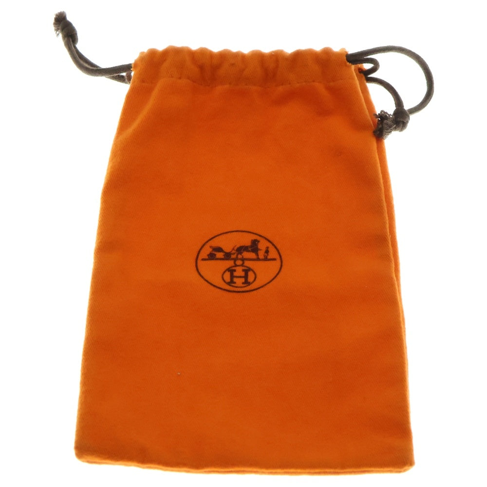 HERMES(エルメス) キテチョーカー ネックレス ブラウン シルバー金具 レザー
