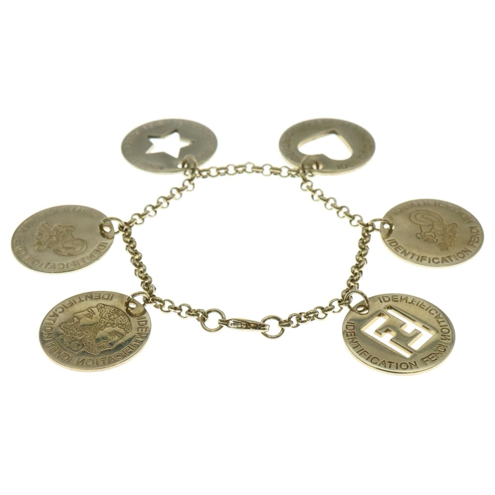 FENDI(フェンディ) メダル コイン ブレスレット チェーン ゴールド GP