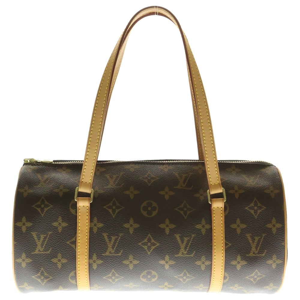 LOUIS VUITTON(ルイヴィトン) パピヨン30 モノグラム PVC レザー ハンドバッグ ゴールド金具 ブラウン M51385