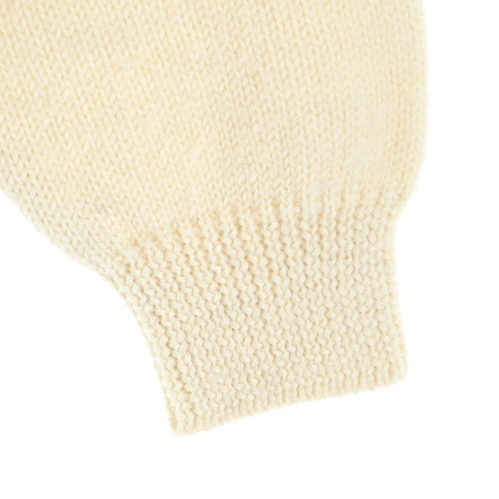 GUCCI(グッチ) インターロッキングG ロゴジャガード アルパカ混 ウール クルーネック プルオーバー 長袖ニット セーター ベージュ