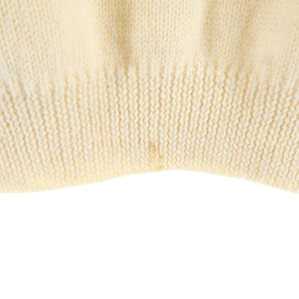 GUCCI(グッチ) インターロッキングG ロゴジャガード アルパカ混 ウール クルーネック プルオーバー 長袖ニット セーター ベージュ