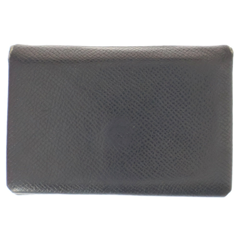 HERMES(エルメス) カルヴィ ヴェルソ コインケース 二つ折り財布 ブラック レザー エプソン