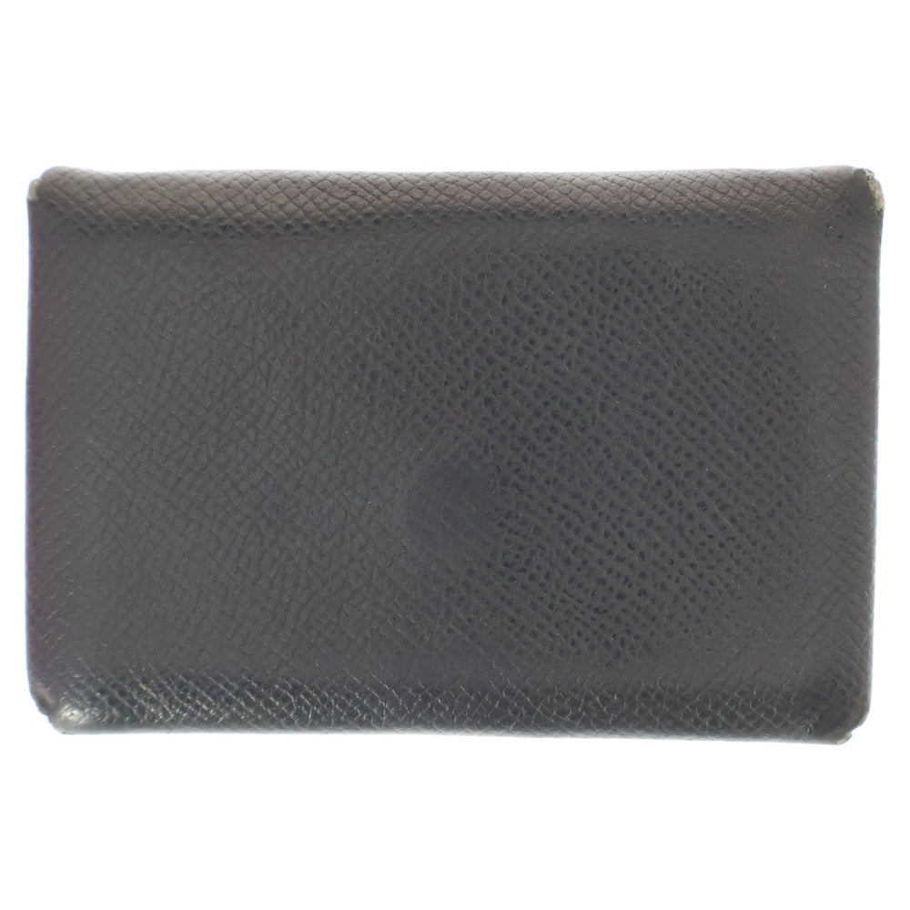 HERMES(エルメス) カルヴィ ヴェルソ コインケース 二つ折り財布 ブラック レザー エプソン