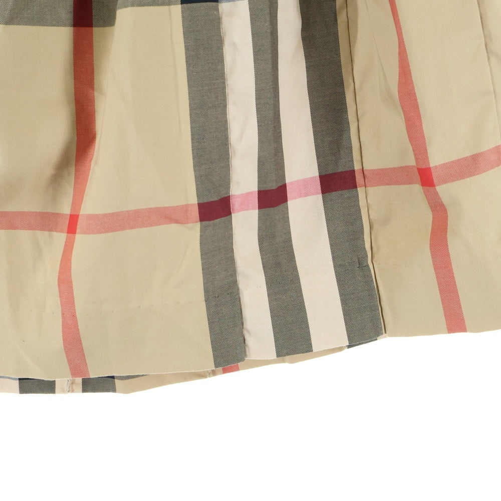 BURBERRY(バーバリー) ノバチェック総柄 ウエストゴム フレア ミディアムスカート ベージュ レディース 8039522