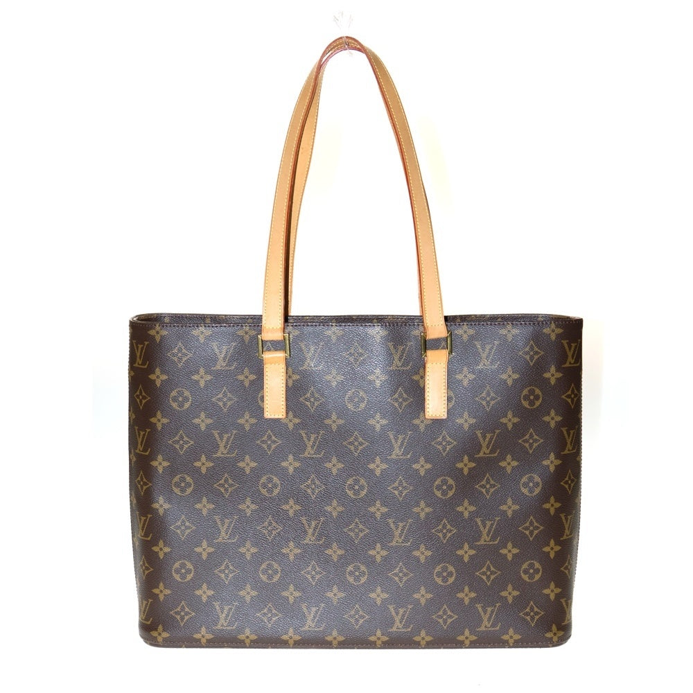 LOUIS VUITTON(ルイヴィトン) モノグラム ルコ トートバッグ ハンドバッグ ブラウン ゴールド金具 レザー×PVC M51155