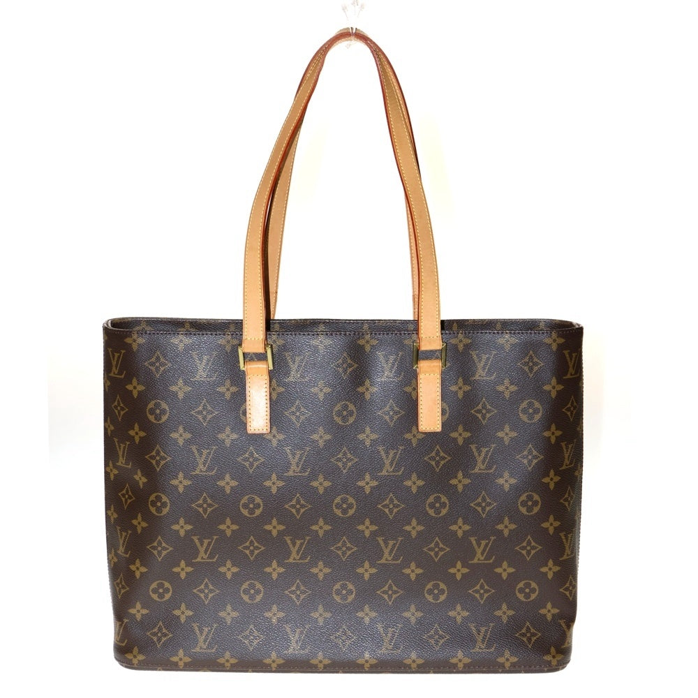 LOUIS VUITTON(ルイヴィトン) モノグラム ルコ トートバッグ ハンドバッグ ブラウン ゴールド金具 レザー×PVC M51155
