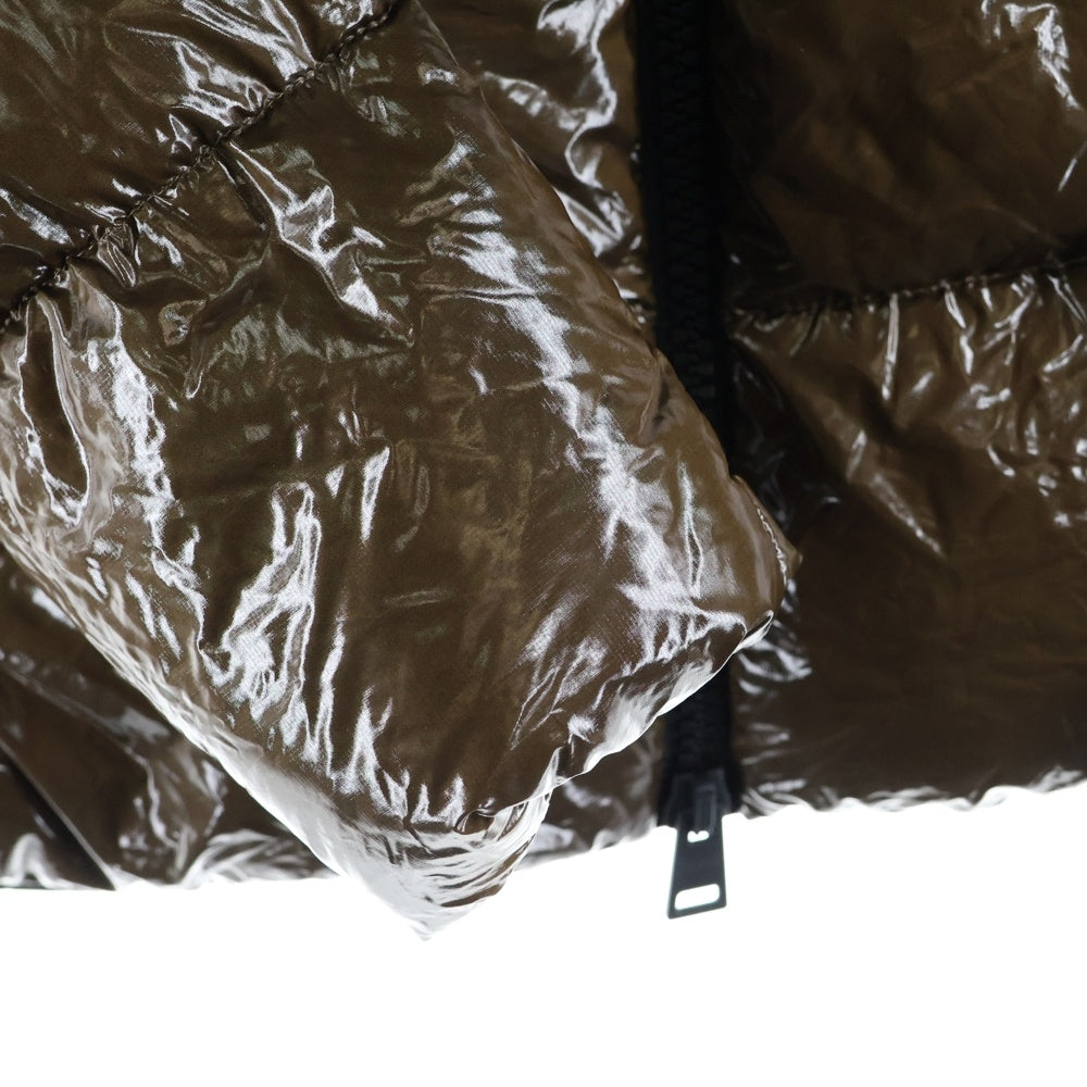 HERNO(ヘルノ) フーデッド ジップアップ ダウン ジャケット ブラウン レディース PI116DL-12345-8158