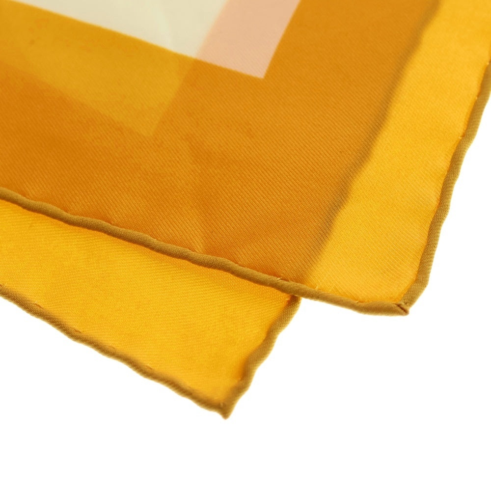 HERMES(エルメス) カレ40 BRIDES DE GALA シルクスカーフ イエロー