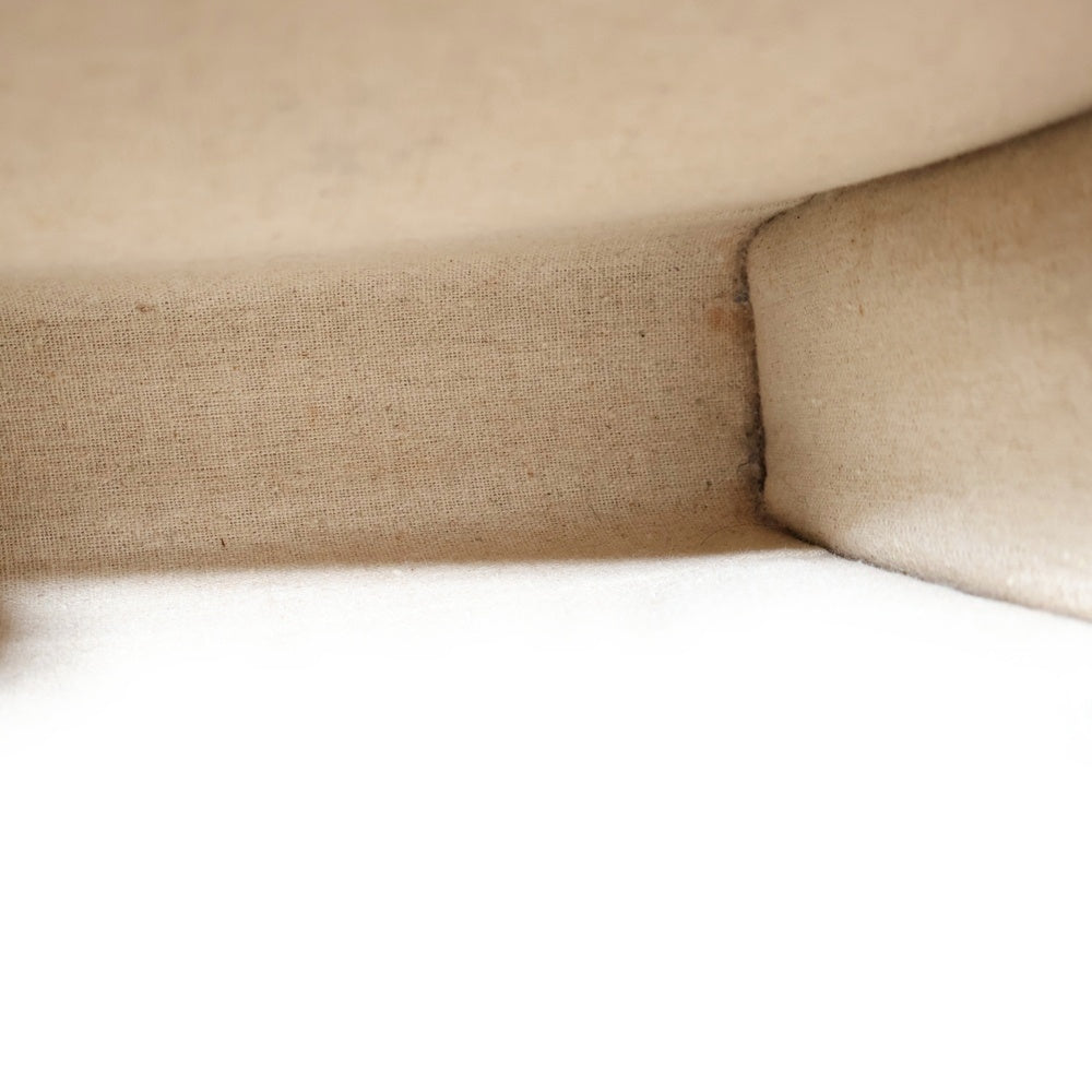 CELINE(セリーヌ) バーティカル ミニ カバ ミニトートバッグ ハンドバッグ ブラウン×アイボリー レザー×キャンバス ゴールド金具