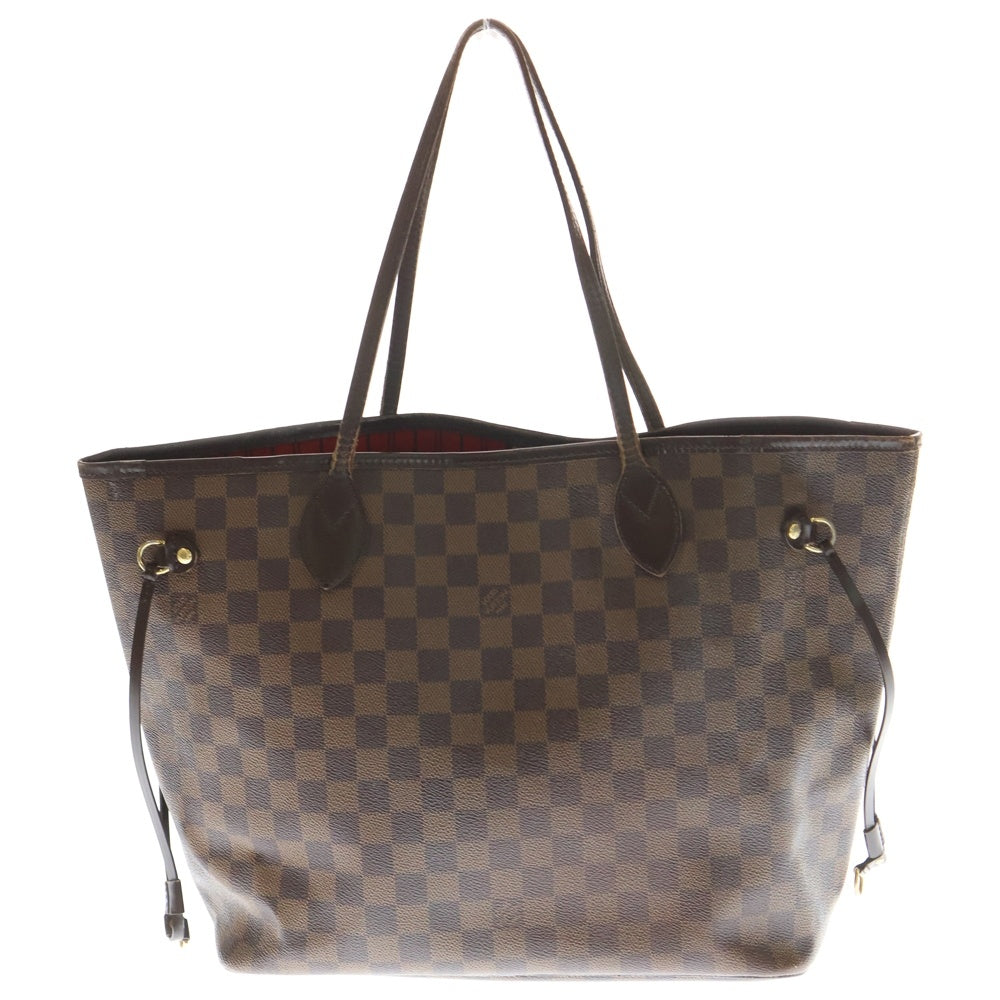 LOUIS VUITTON(ルイヴィトン) ダミエ ネヴァーフルMM トートバッグ ハンドバッグ レザー×PVC ブラウン N51105 ゴールド金具