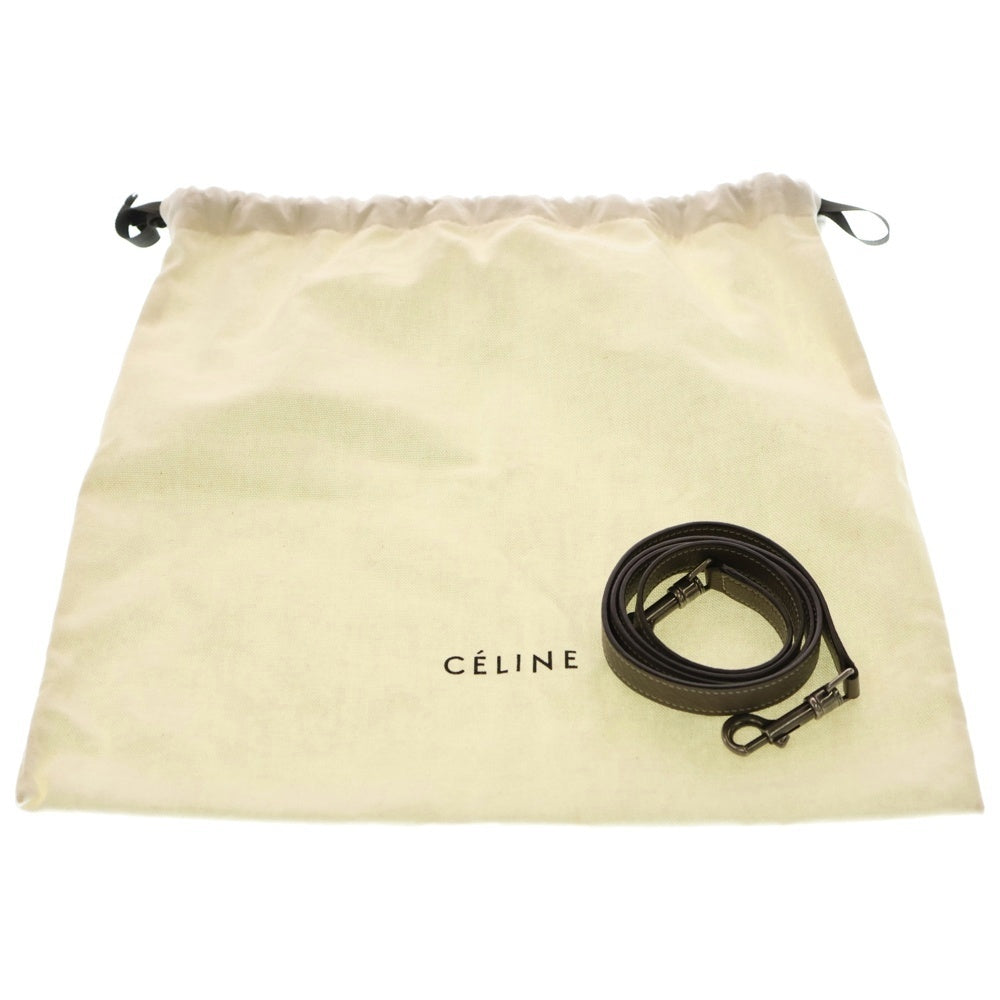 CELINE(セリーヌ) ラゲージ ナノ ショッパー 2WAY レザーハンドバッグ ショルダーバッグ ブラウン SV金具