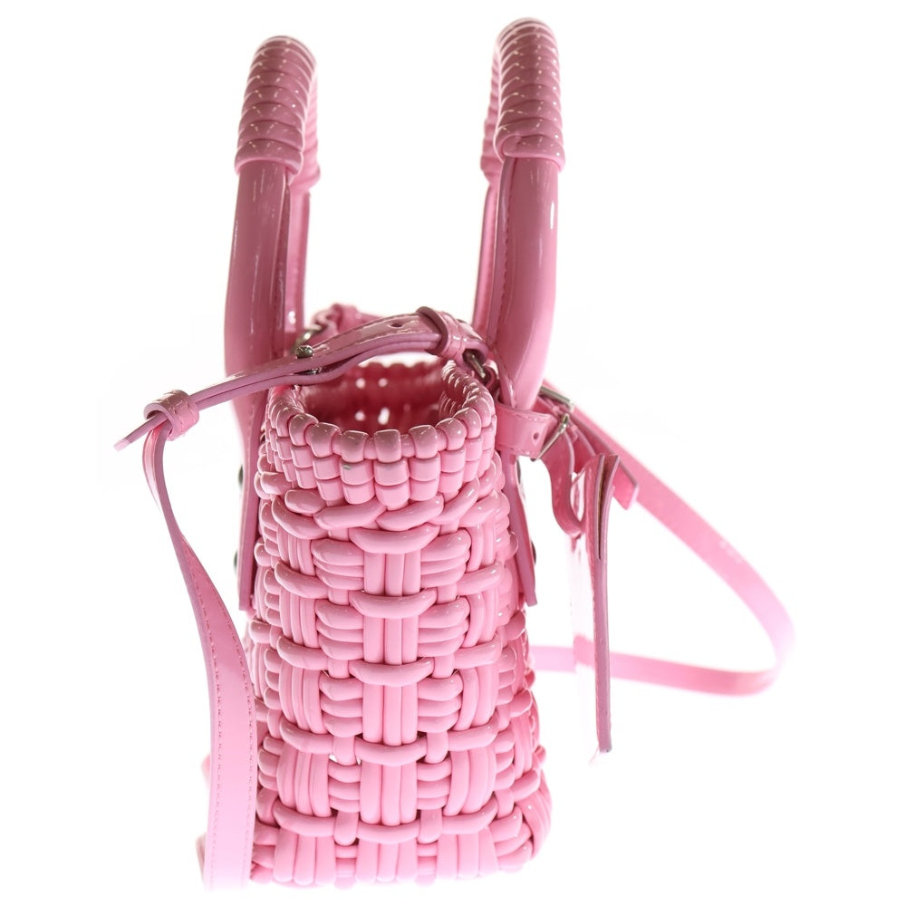 BALENCIAGA(バレンシアガ) ビストロXXS 2wayハンドバッグ ショルダーバッグ ピンク パテントレザー 678028 レディース