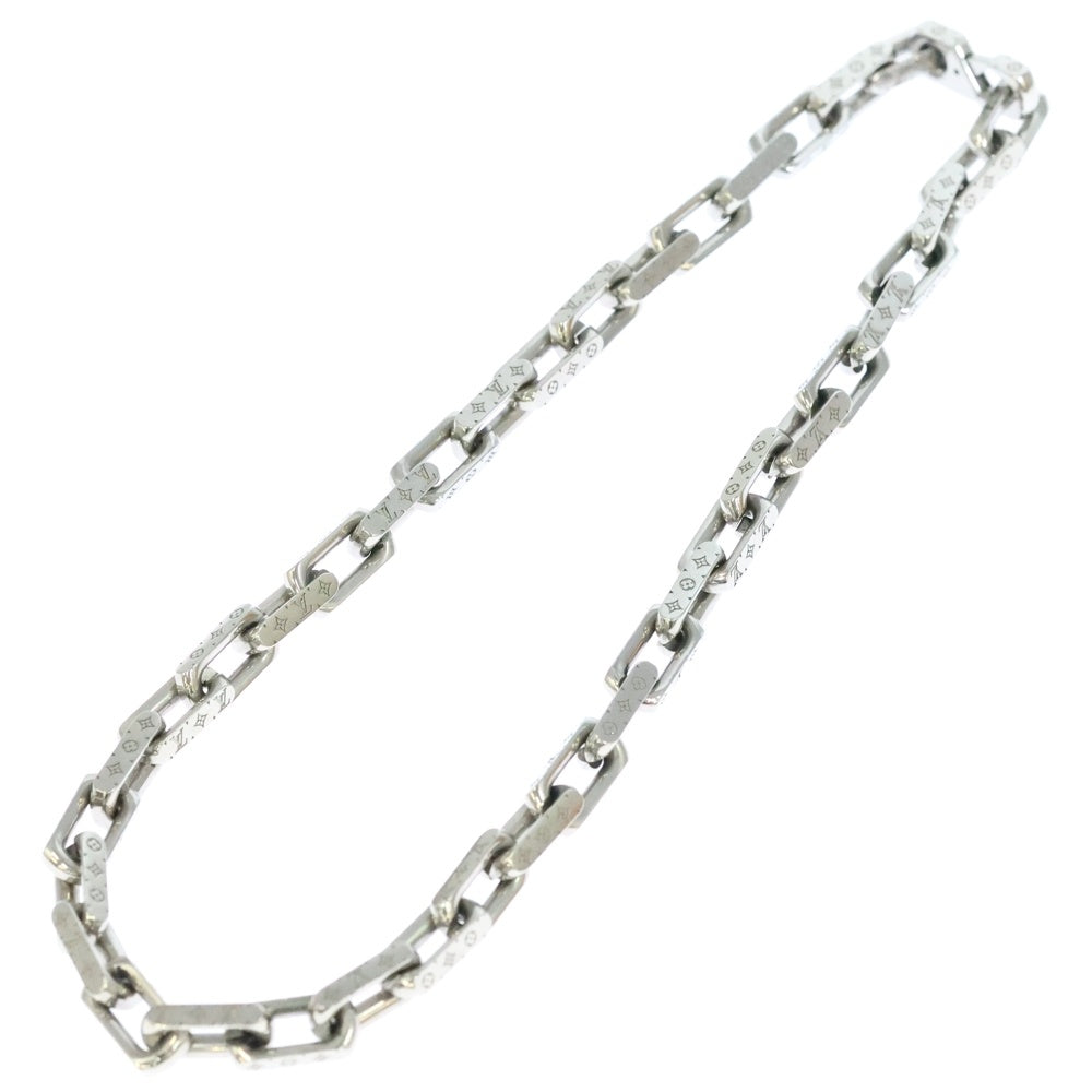 ⭐️極美品⭐️ルイヴィトン　コリエ　モノグラム　シルバーチェーンネックレス　LV LOUIS VUITTON(ルイヴィトン) コリエ チェーンモノグラム ネックレス