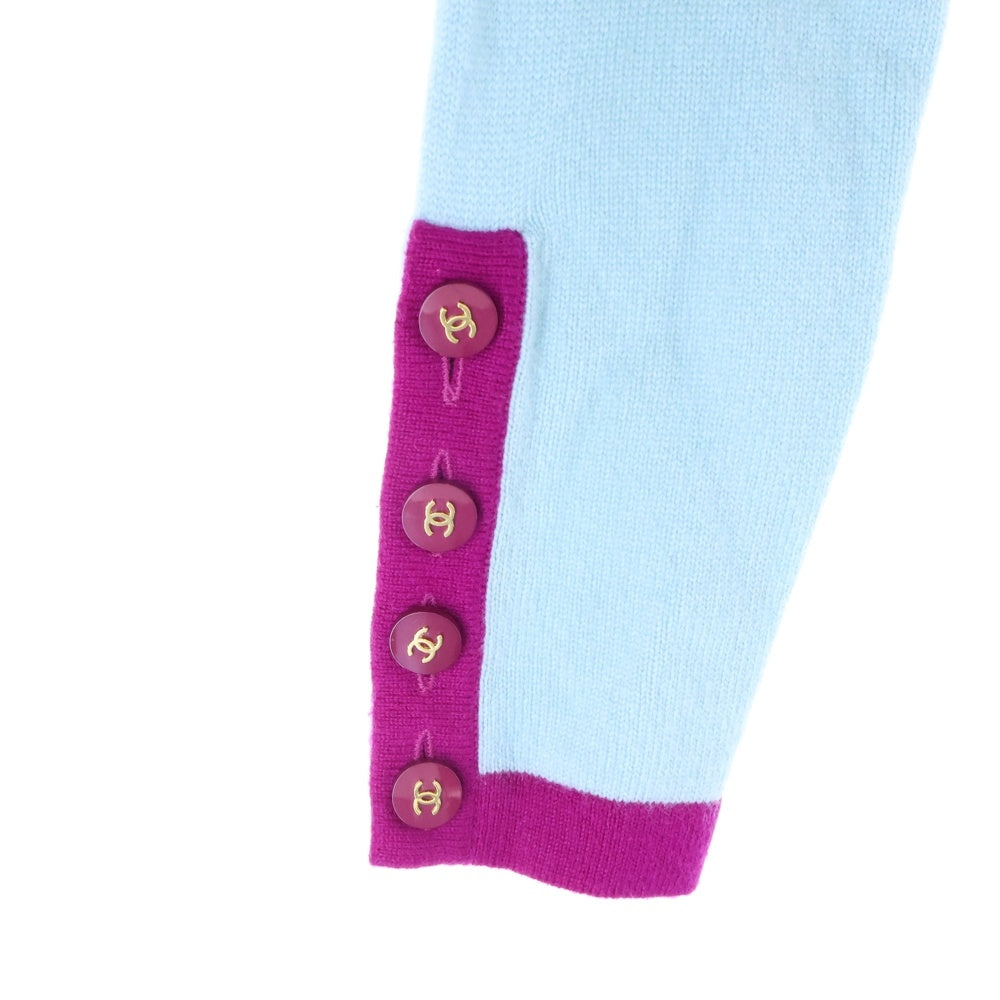 CHANEL(シャネル) 95AW ココマークボタン バイカラー カシミヤニット