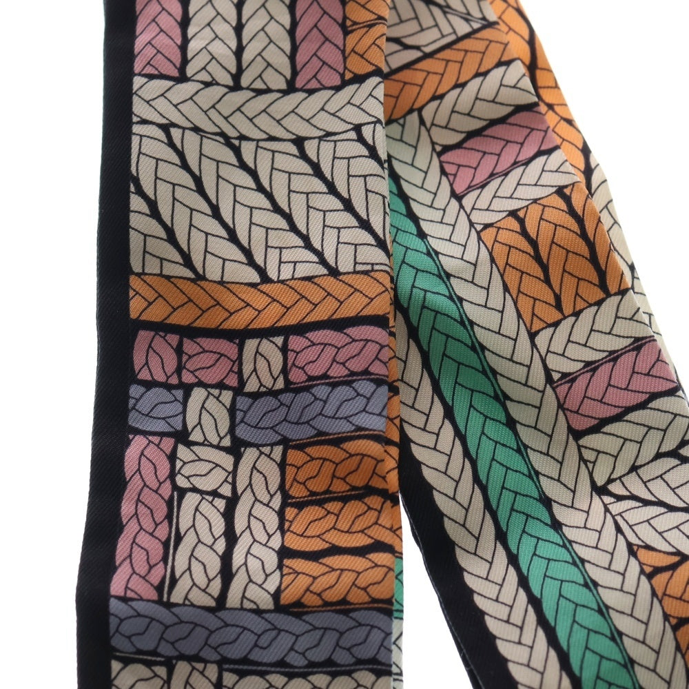 HERMES(エルメス) ツイリー トレスH アプリコット シルクスカーフ マルチカラー