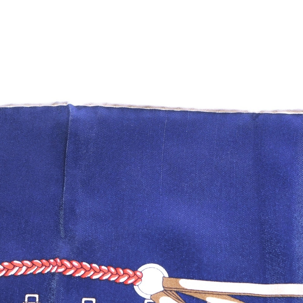 GUCCI(グッチ) スカーフ ネイビー シルク レディース