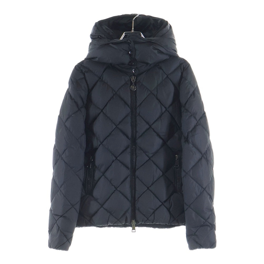MONCLER(モンクレール) 15AW BOURG ブール キルティング フーデッド ジップアップ ダウンジャケット ブラック レディース A20934685300 54155