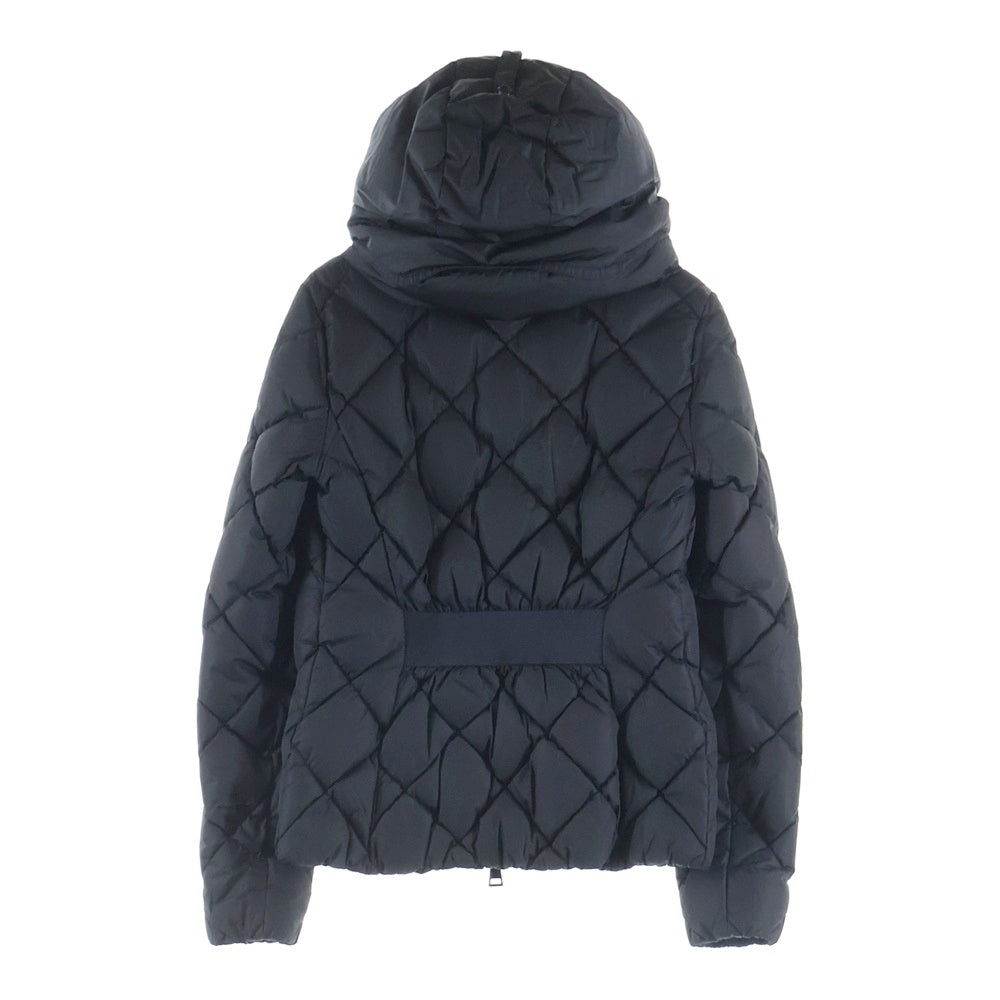 MONCLER(モンクレール) 15AW BOURG ブール キルティング フーデッド ジップアップ ダウンジャケット ブラック レディース A20934685300 54155