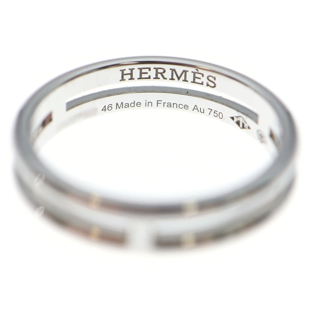 HERMES(エルメス) アリアンヌ リング 指輪 シルバー Au750WGG #46 2.8g