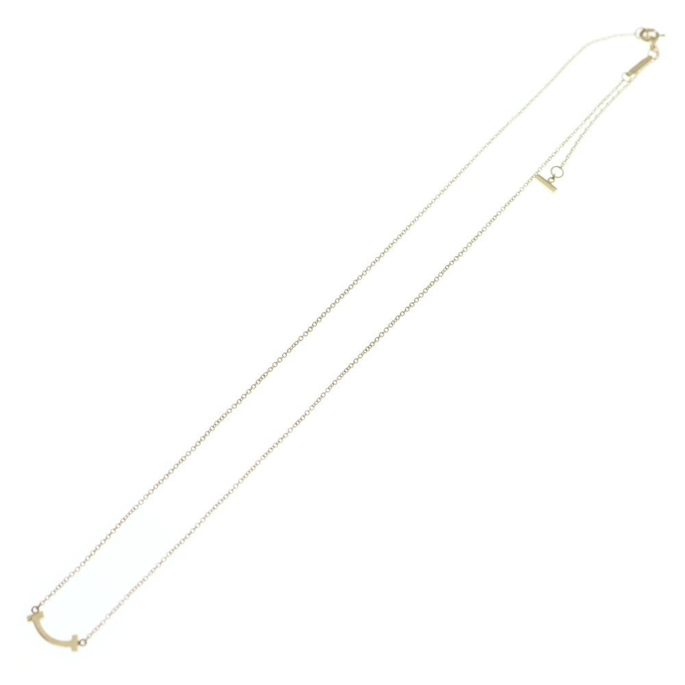 TIFFANY & Co.(ティファニー) Tスマイル ミニ ネックレス Au750 K18 YG イエローゴールド レディース