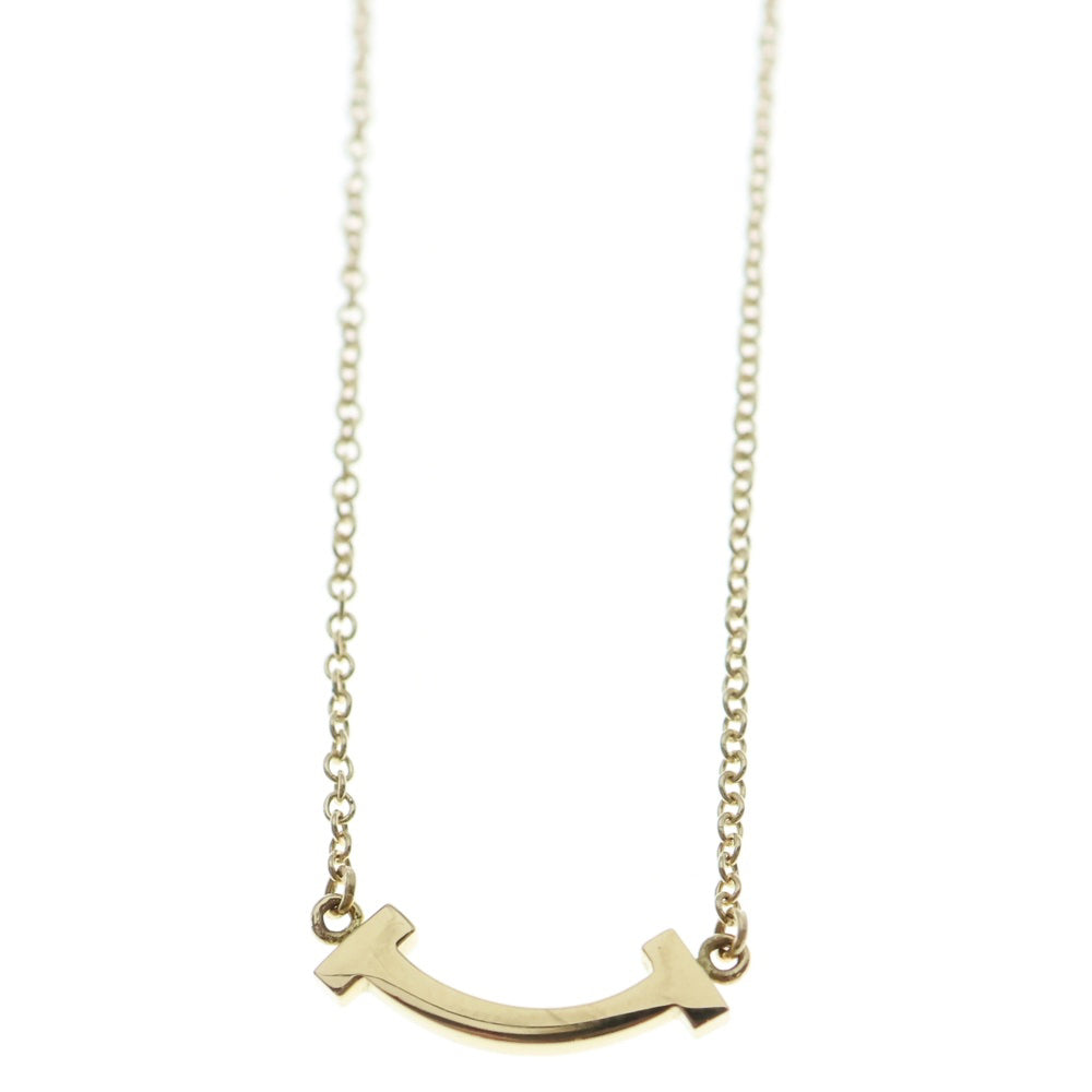 TIFFANY & Co.(ティファニー) Tスマイル ミニ ネックレス Au750 K18 YG