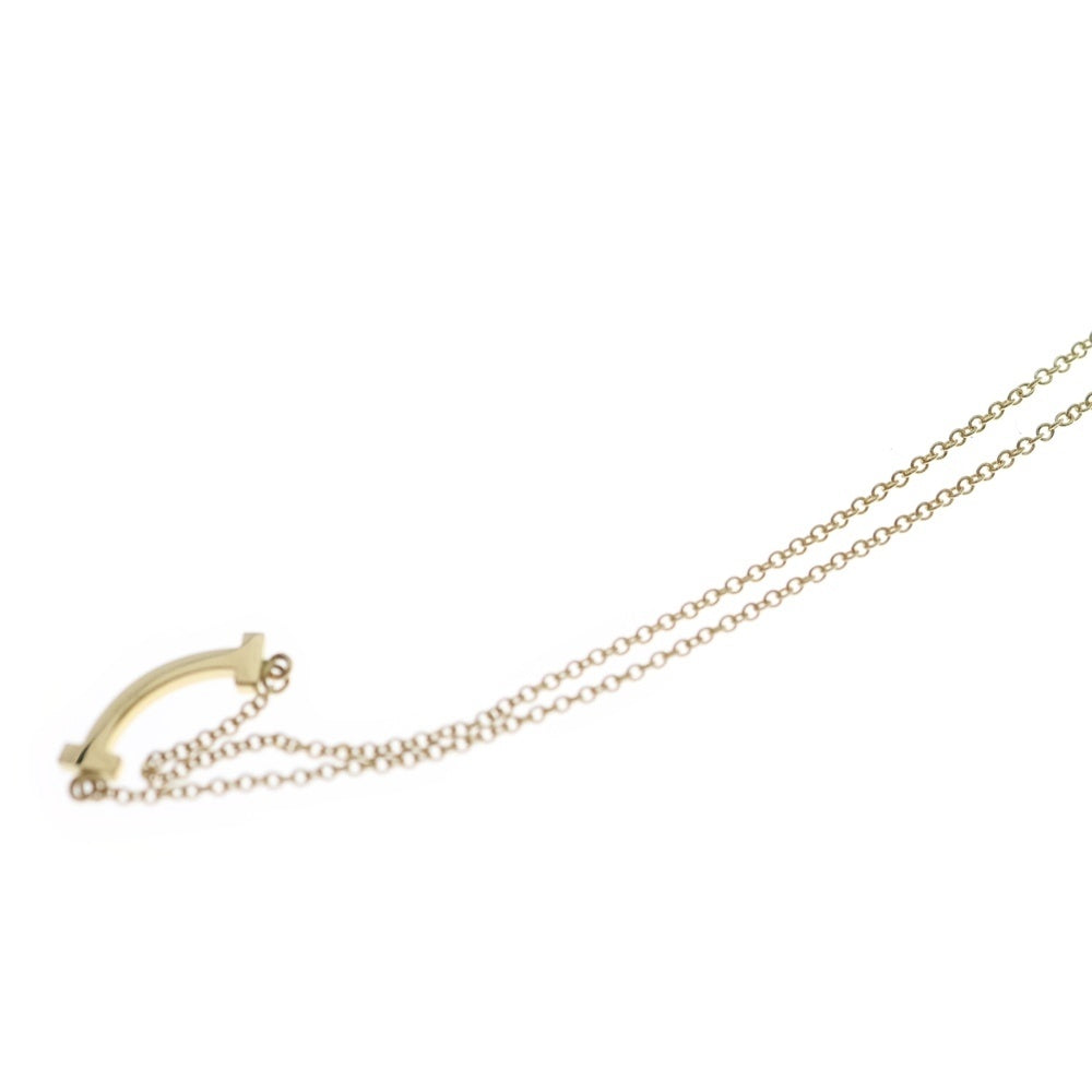 TIFFANY & Co.(ティファニー) Tスマイル ミニ ネックレス Au750 K18 YG イエローゴールド レディース